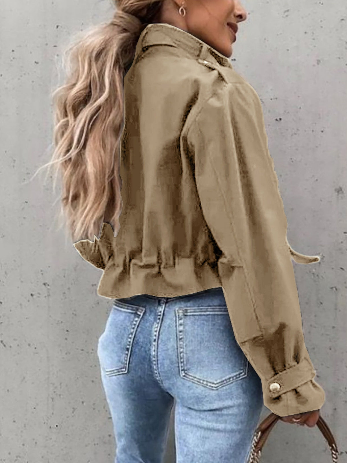 Chic Utility Cropped Jacket